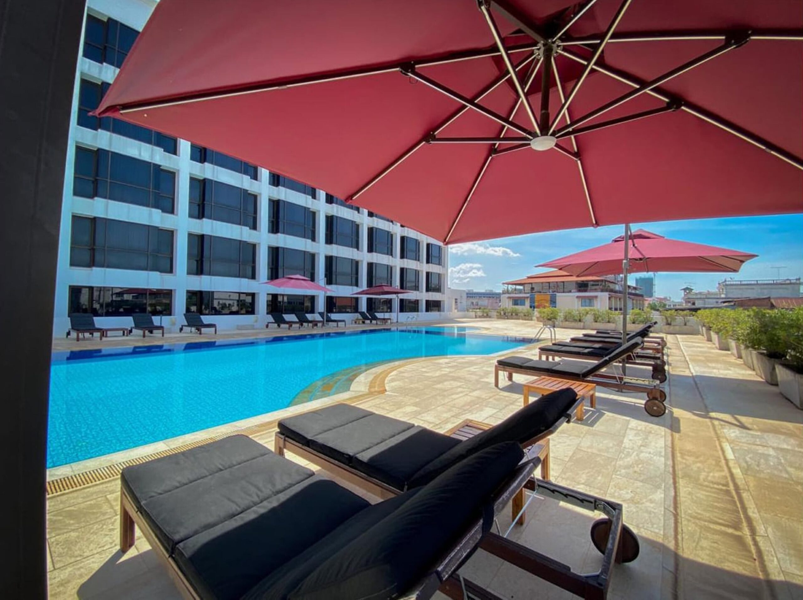 Outdoor Pool at Lao Plaza Hotel